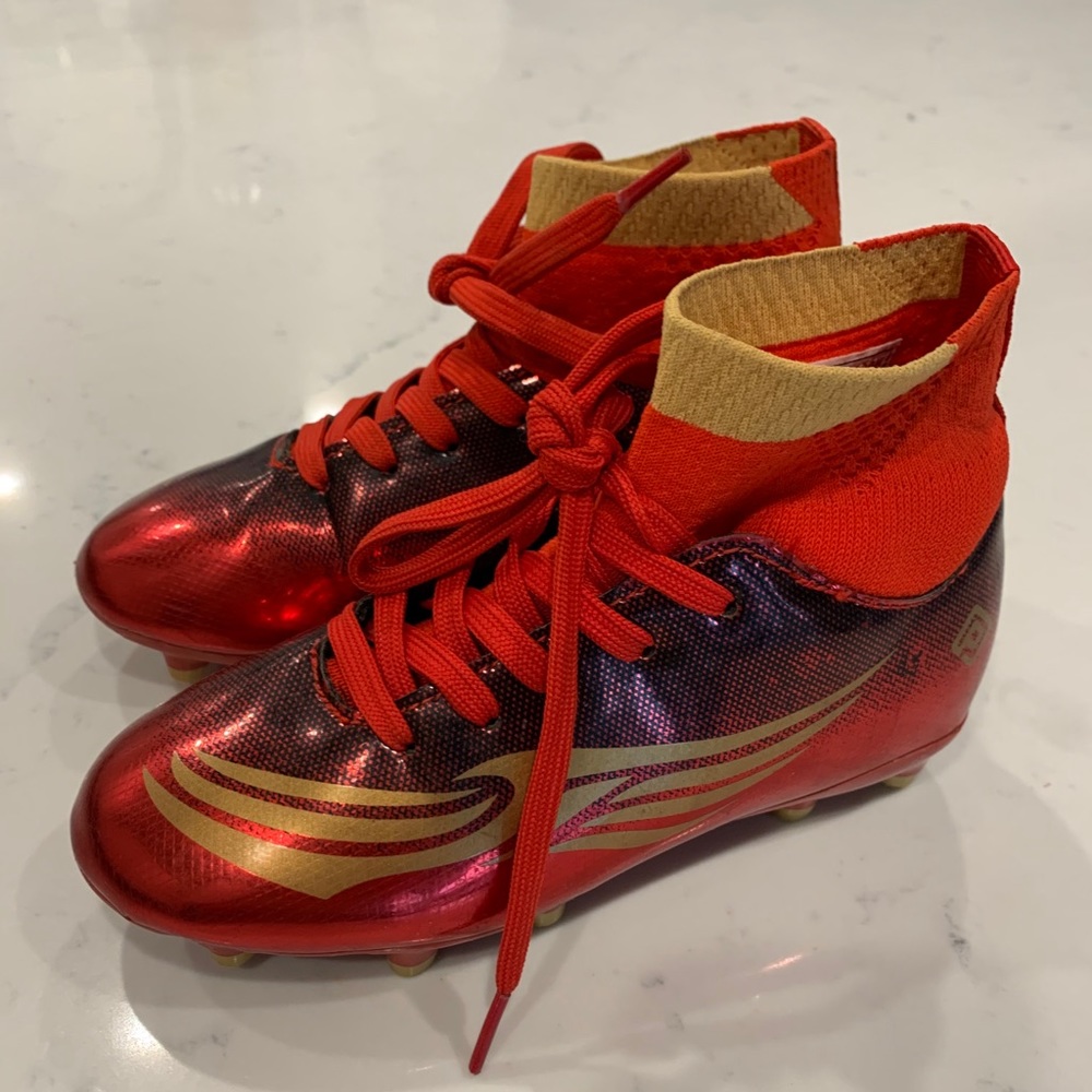 Boys Girls High-top Soccer Football Cleats Shoes